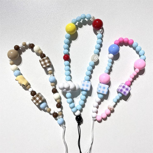 Universal Bicolor Anti-Slip Phone Wristband Bracelet Chain