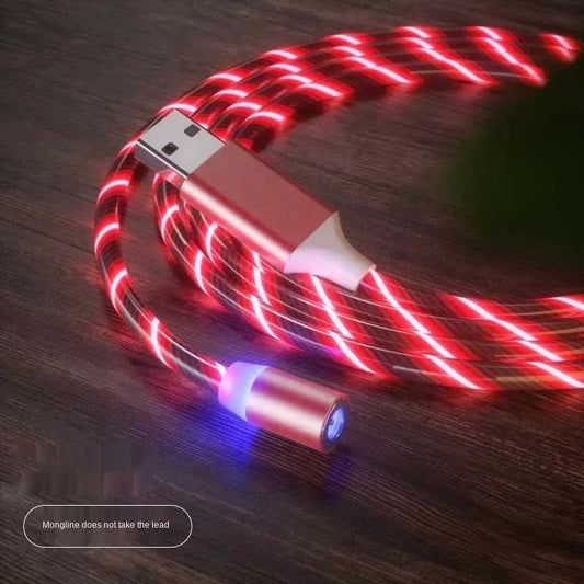 RHYUMK Flowing LED Luminous Magnetic Fast Charging Cable